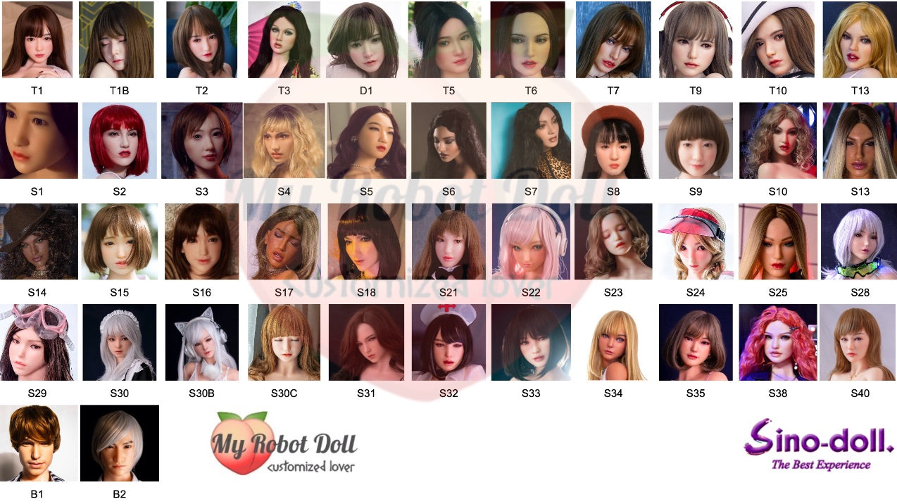 Sino-doll Cheatsheet: Full List Of Sex Dolls Heads, Bodies and Bodies Dimensions