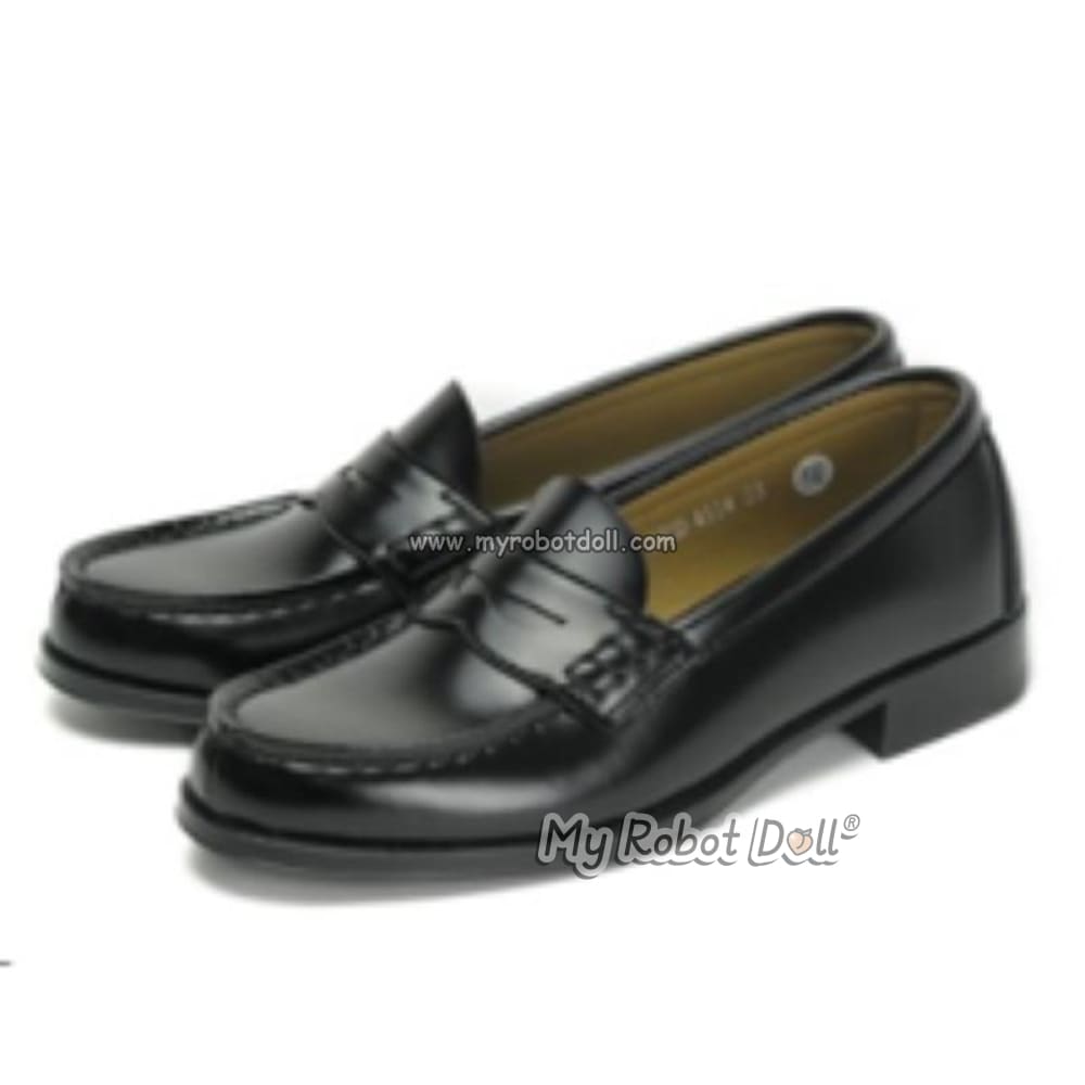 Black School Shoes For Piper Doll Accessory