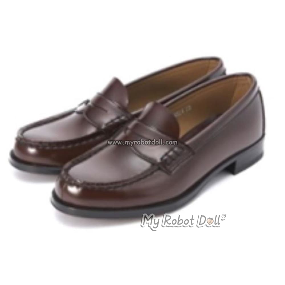 Brown School Shoes For Piper Doll Accessory