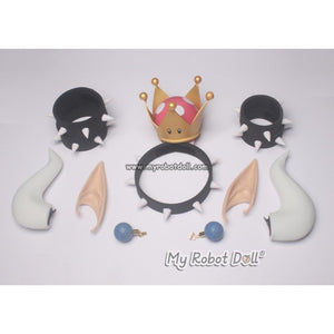 Cosplay Jewelry Set For Evil Princess Peach Anime Doll Accessory