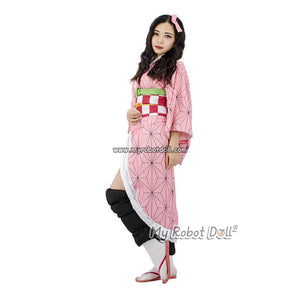 Cosplay Kimono Suit For Nezuko Demon Slayer Anime Doll Accessory