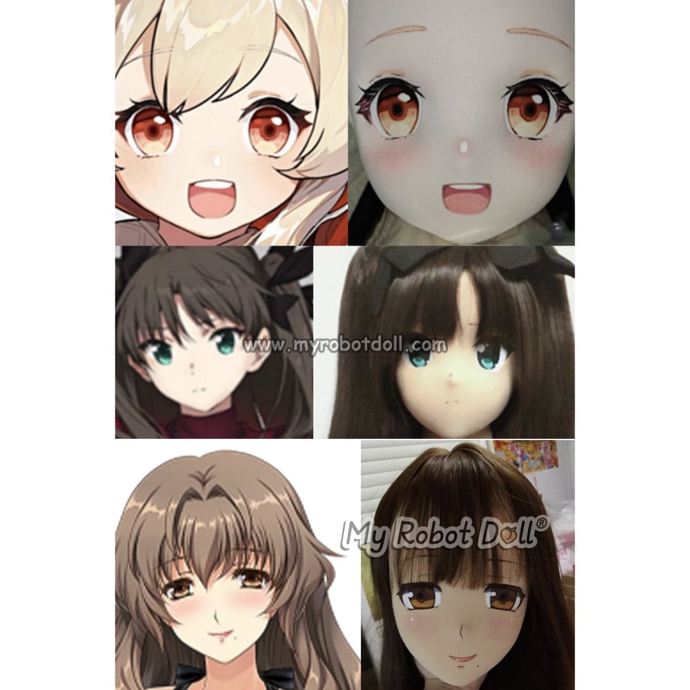 Create Your Female Fabric Anime Face - Head Only Sex Doll