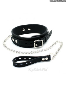 Rimba #9112 - Silicone Collar 5 Cm Wide With Dog Leash Sex Toy