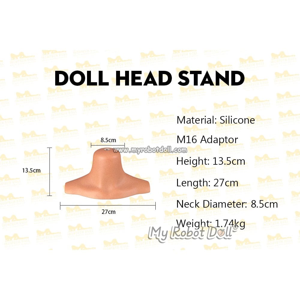 Sex Doll Silicone Head Stand With M16 Connector Accessory