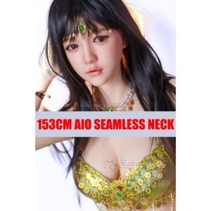 Sex Doll Head AIO153#26 Sanhui - 153cm / 5'0 - All-in-one Seamless Neck from Sanhui Doll, designed in Full Silicone for the ultimate female dolls, full-size dolls, sex dolls experience.